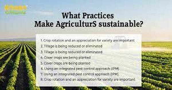 Environmentally-friendly Agricultural Practices