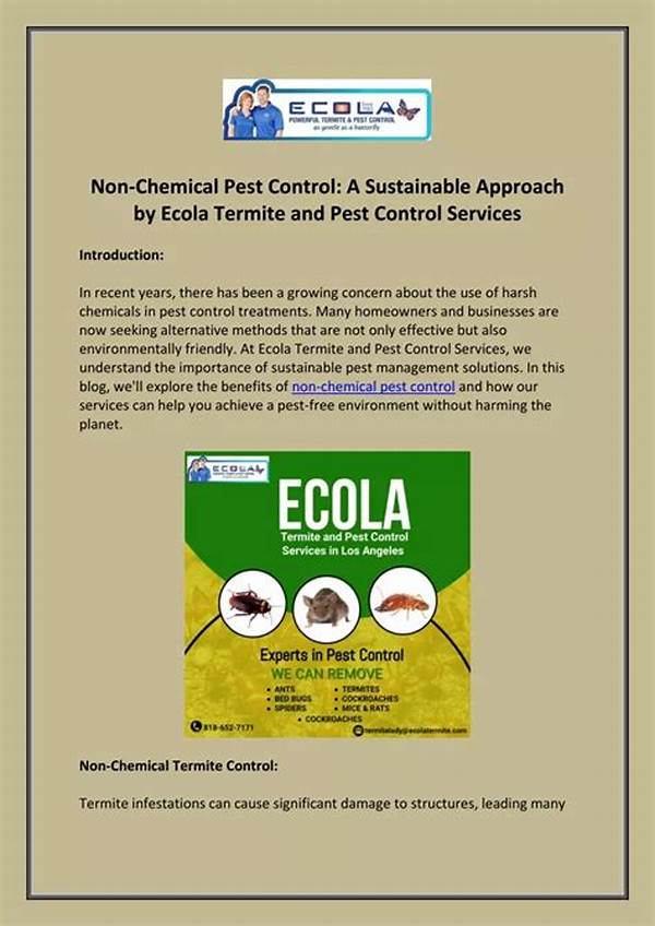 Non-chemical Pest Management Approaches