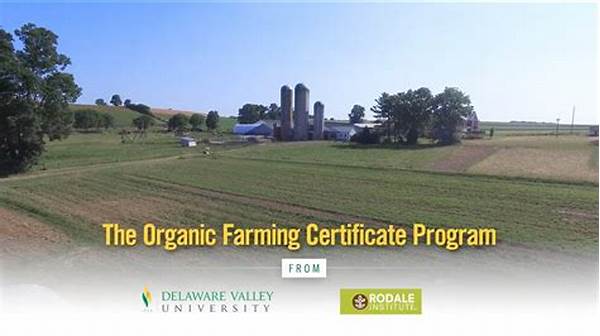 Organic Agriculture Certification Online Programs