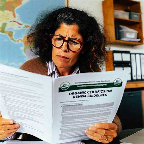 Renewal Of Organic Certification Guidelines