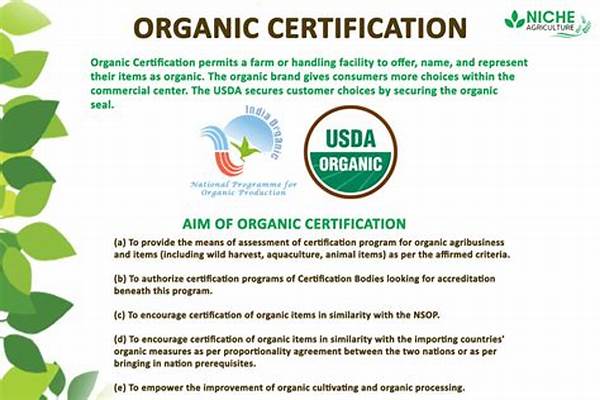 Organic Certification Application Guidelines