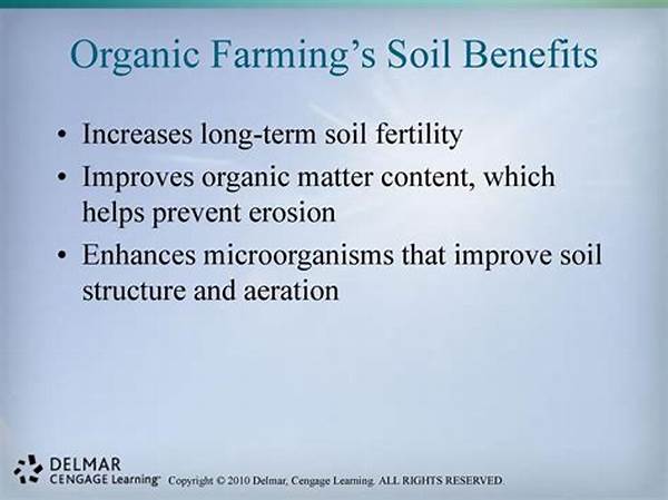 Long-term Soil Fertility Benefits