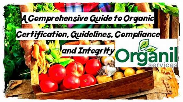 Compliance With Organic Certification Guidelines
