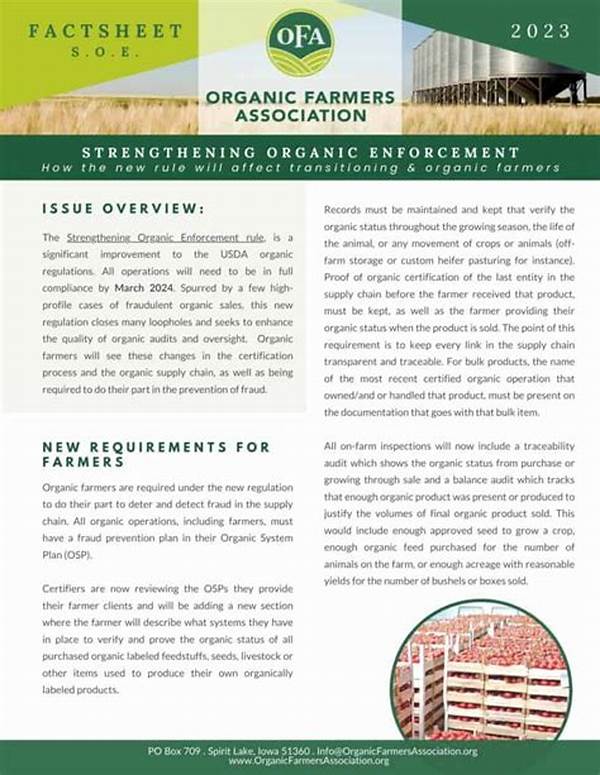 Enforcement Actions For Organic Labeling