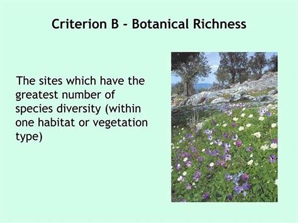 Sustainable Habitats And Botanical Richness