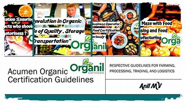 Guidelines For Organic Farming Accreditation