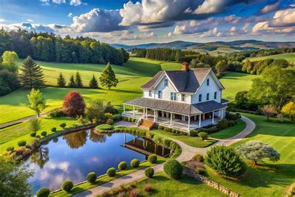 “rustic Farmhouse Surrounded By Nature”