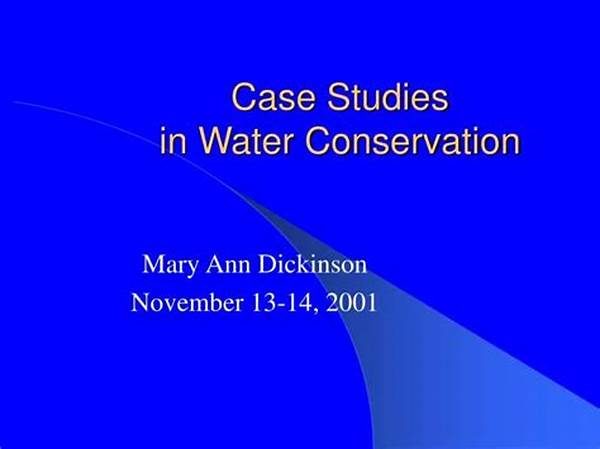 Case Studies On Water Conservation