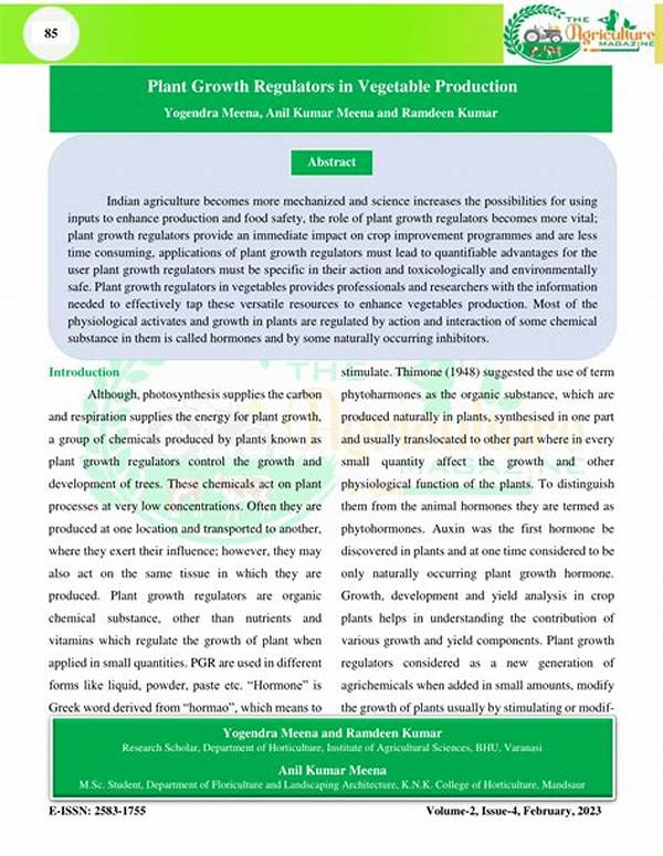 Environmentally Safe Plant Regulators