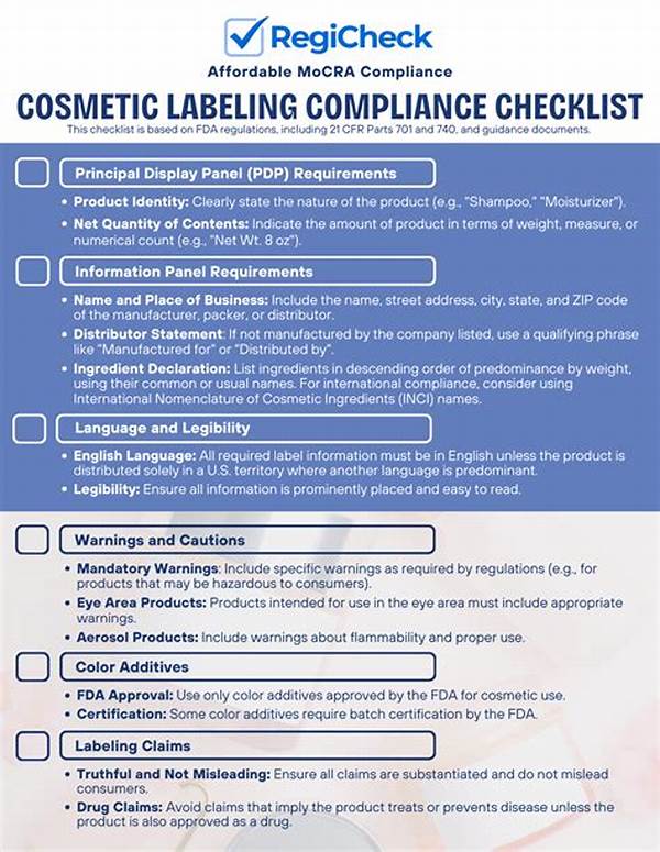 Organic Product Labeling Compliance Checklist