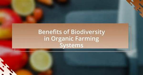 Support For Biodiversity In Farming Systems