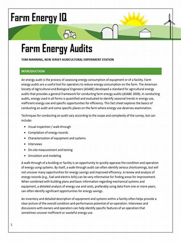 Guidelines For Organic Farm Audits