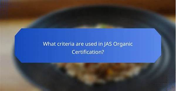 Overview Of Organic Certification Criteria