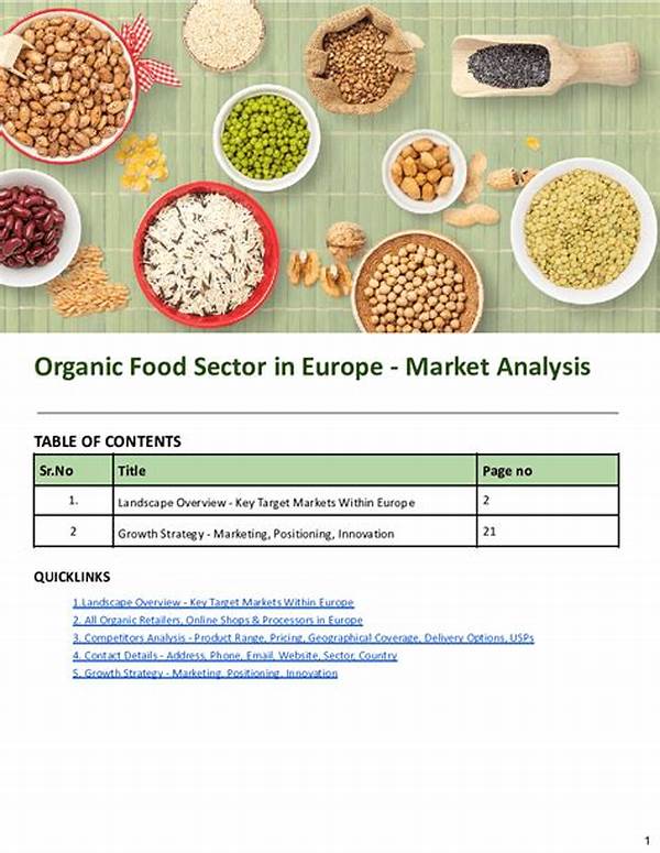 Market Analysis Of Organic Food Sector